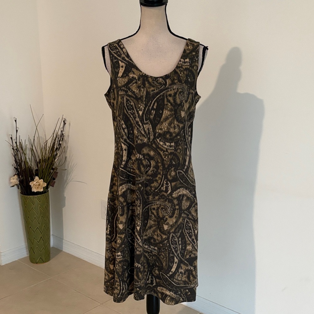 Athleta large garden isles dress camo 1405